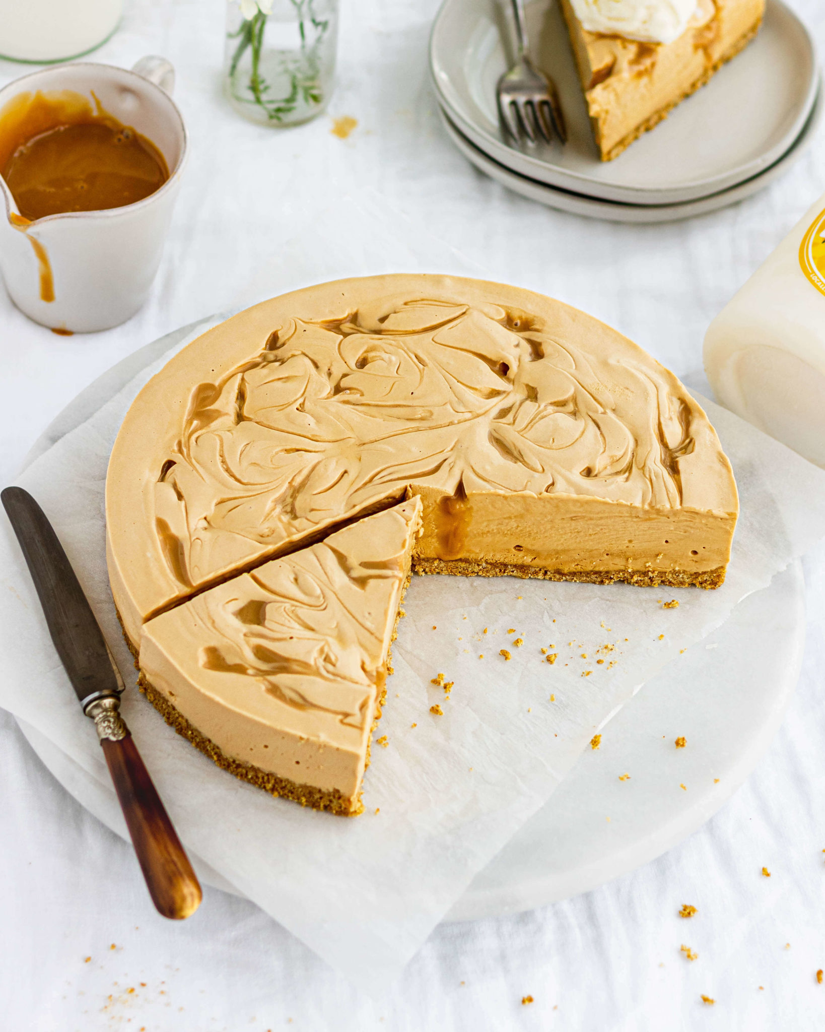 Cheesecake De Dulce De Leche Sin Horno Elina Saiach