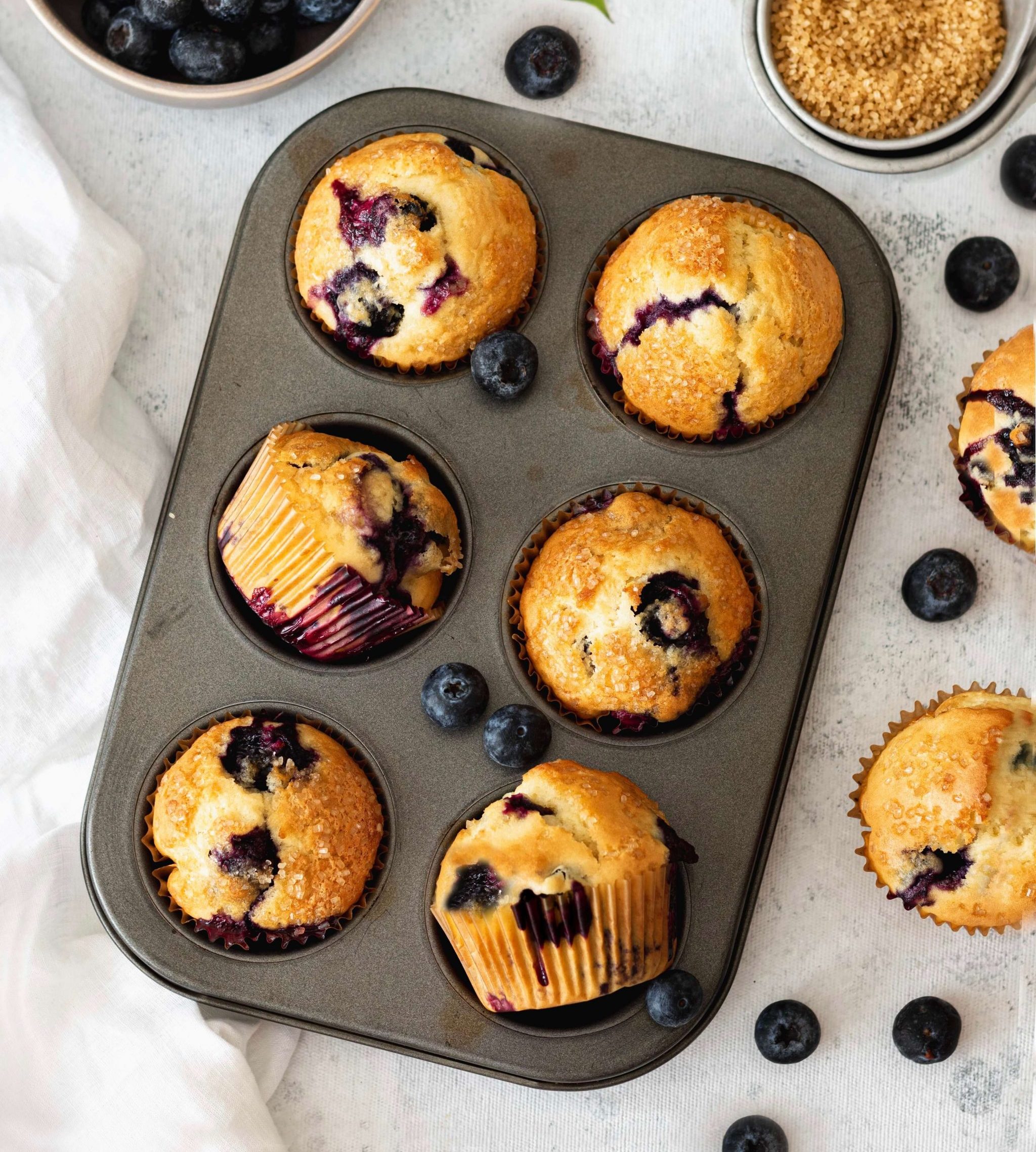 Muffins de Arándanos – Elina Saiach